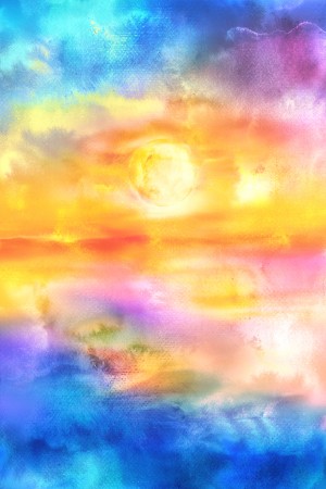 Abstract Warm Sunset II